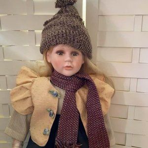 Ashley Belle vintage bisque porcelain doll 26” tall